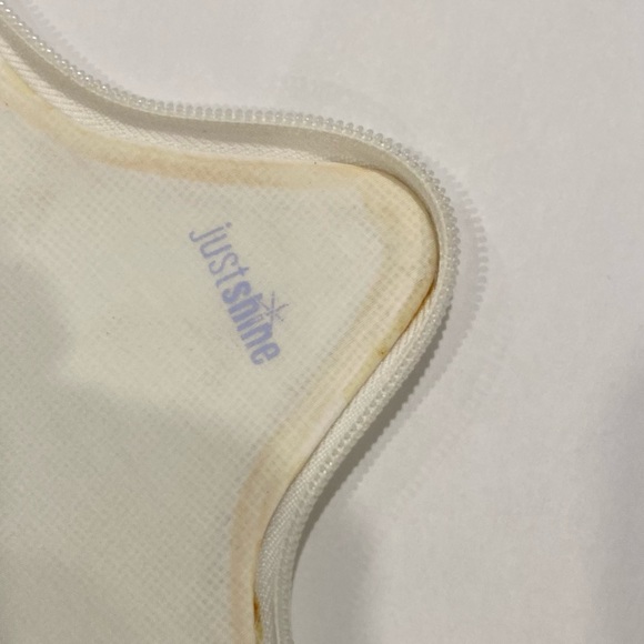 Justice “Just Shine” make up bag star iridescent fracture  pattern - Picture 3 of 4